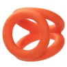 alpha ring by Calextotics Ballstretcher en silicone Alpha Tri-Ring 38 mm Orange